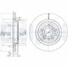 Disc frana Delphi BG3886C