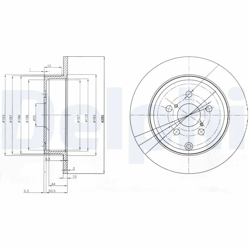 Disc frana Delphi BG3912