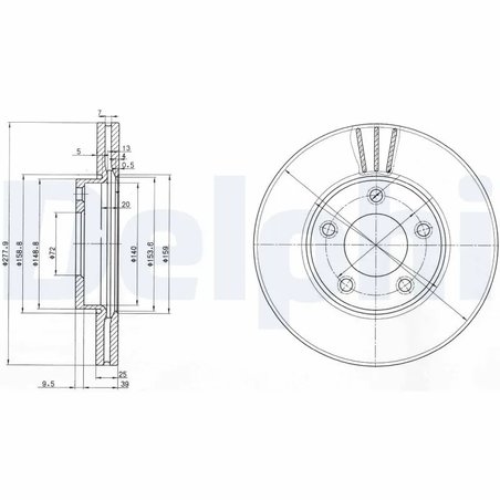 Disc frana Delphi BG3927