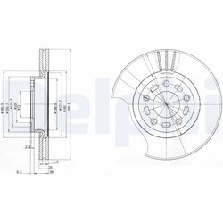 Disc frana Delphi BG3928