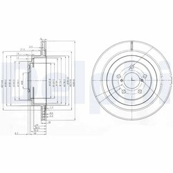 DISC FRANA DELPHI BG3931 - Compatibil cu SUBARU