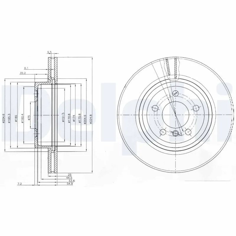 Disc frana Delphi BG3938