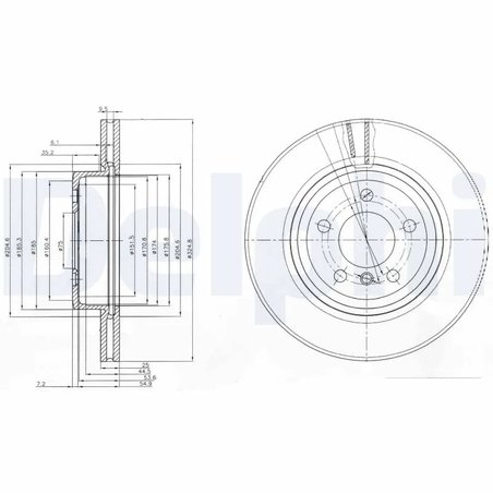Disc frana Delphi BG3938