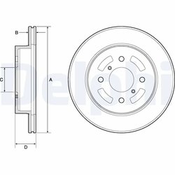 DISC FRANA DELPHI BG3941 - Compatibil cu SUZUKI
