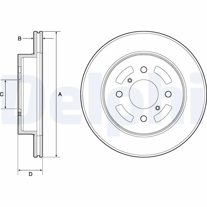 Disc frana Delphi BG3941