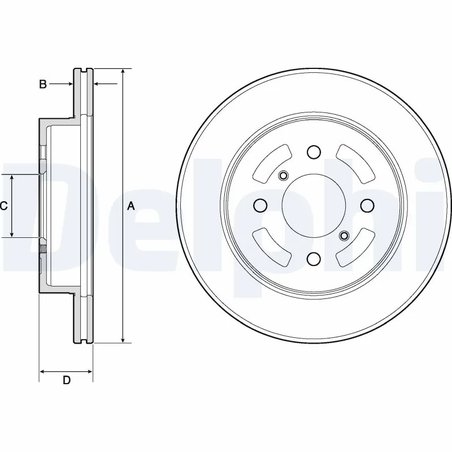 Disc frana Delphi BG3941