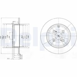 Disc frana Delphi BG3974
