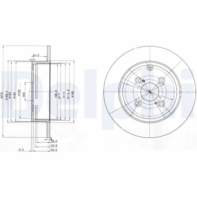 Disc frana Delphi BG3974