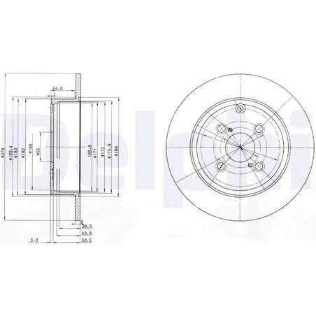 Disc frana Delphi BG3974