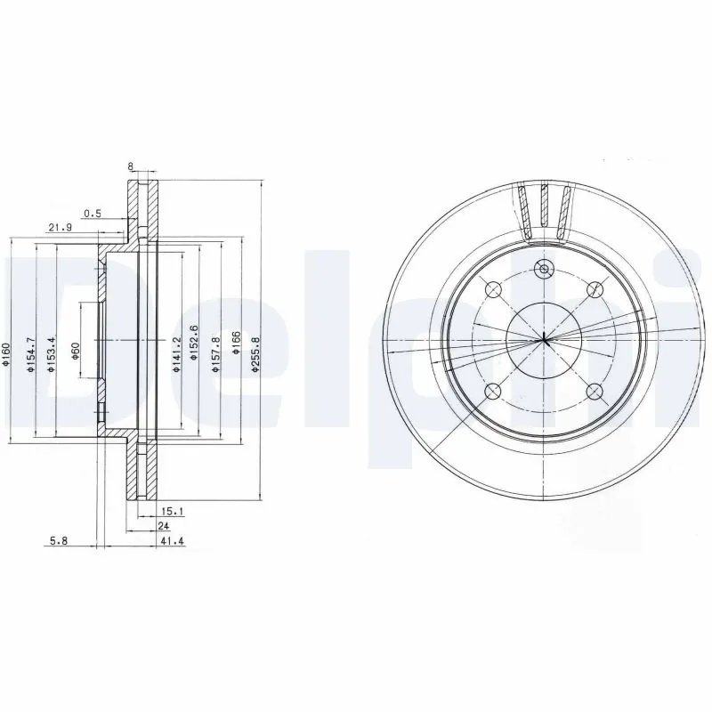 Disc frana Delphi BG4003