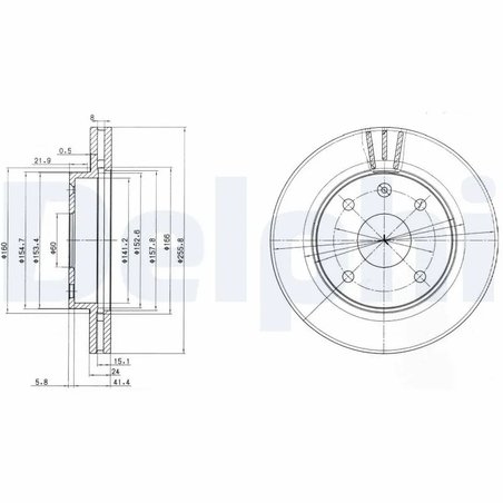 Disc frana Delphi BG4003