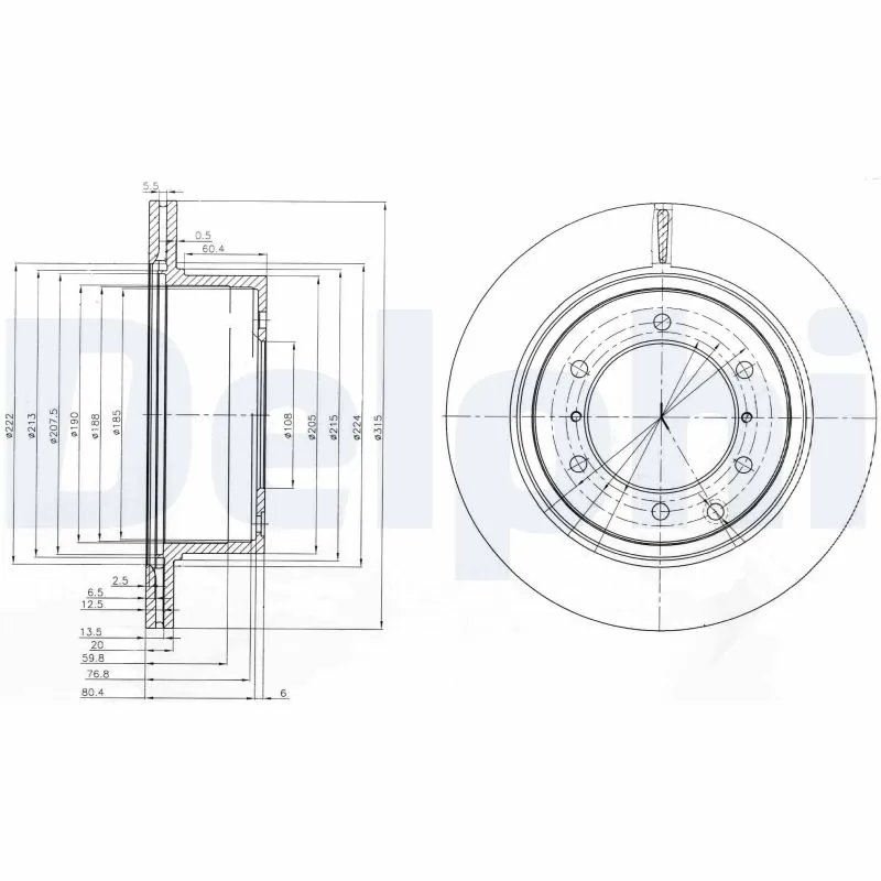 Disc frana Delphi BG4014