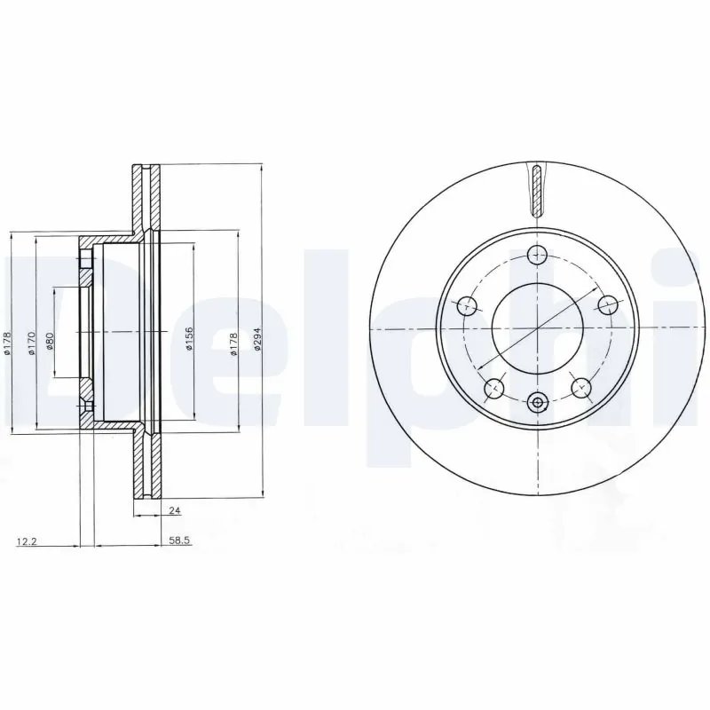 Disc frana Delphi BG4023