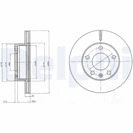 Disc frana Delphi BG4023