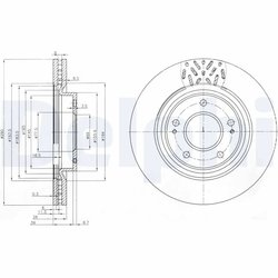 Disc frana Delphi BG4034
