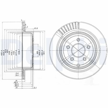 Disc frana Delphi BG4041