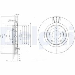 Disc frana Delphi BG4038C
