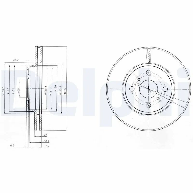 Disc frana Delphi BG4053