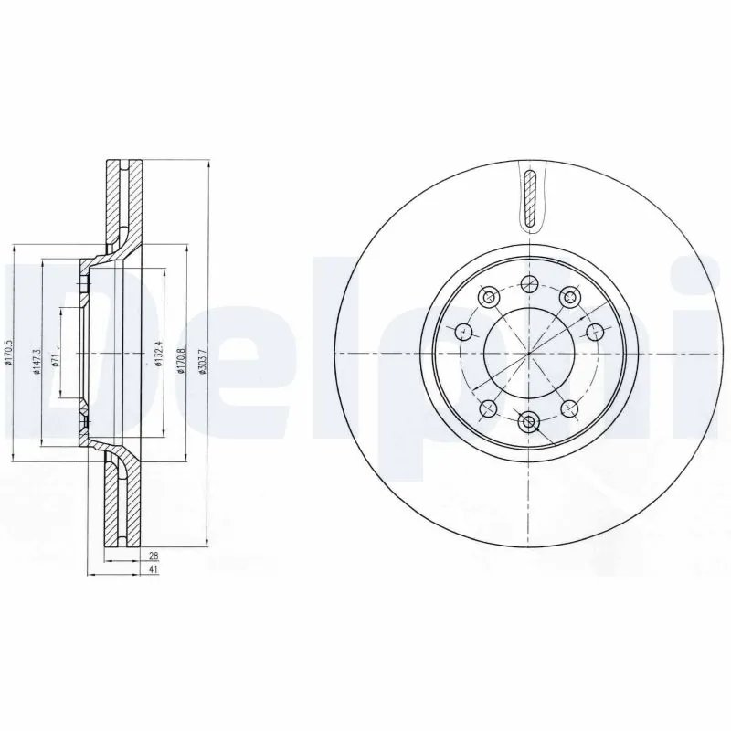 Disc frana Delphi BG4083C