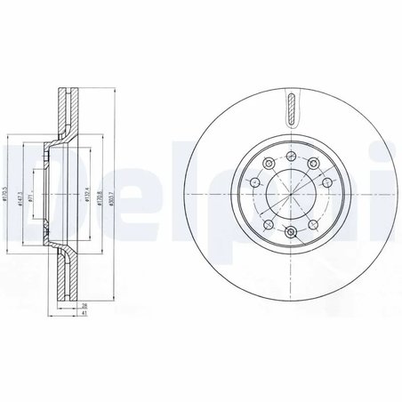 Disc frana Delphi BG4083C