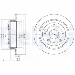 Disc frana Delphi BG4091