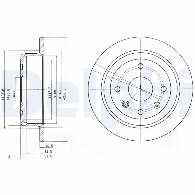 Disc frana Delphi BG4091