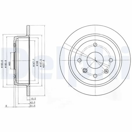 Disc frana Delphi BG4091