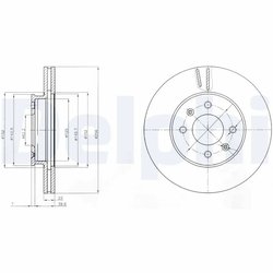 Disc frana Delphi BG4096