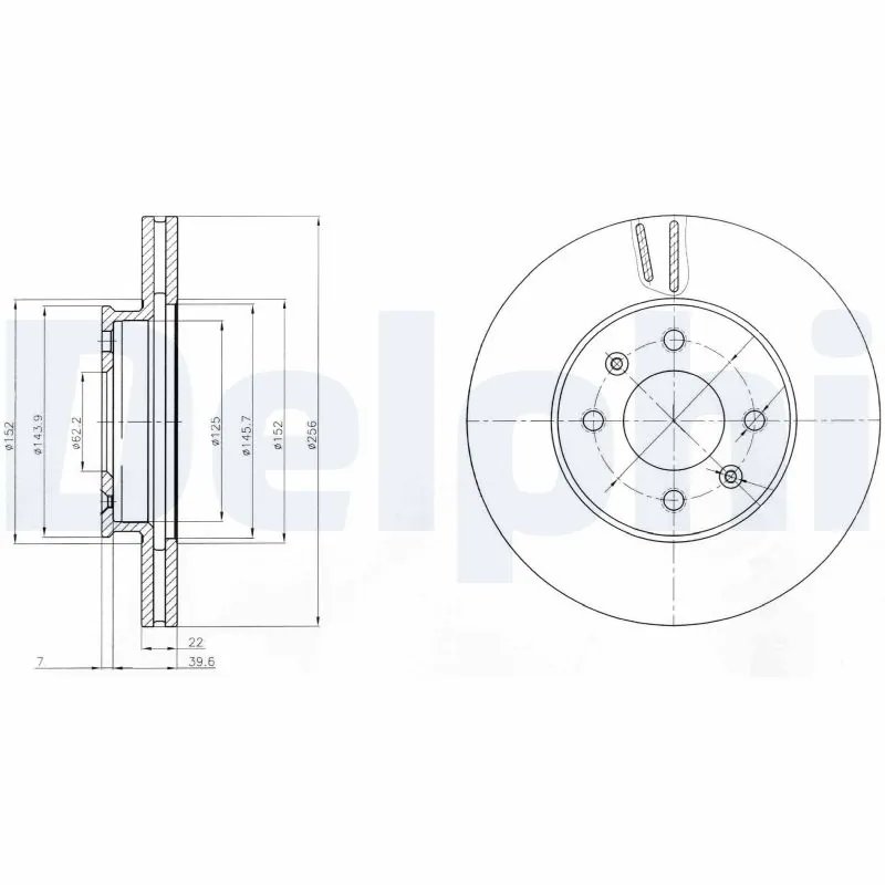 Disc frana Delphi BG4096
