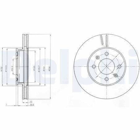 Disc frana Delphi BG4096