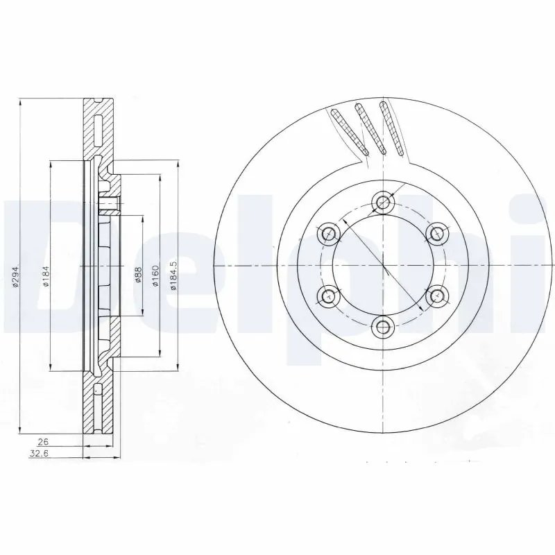 Disc frana Delphi BG4112