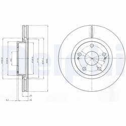 Disc frana Delphi BG4113
