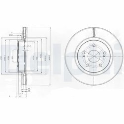 DISC FRANA DELPHI BG4131 - Compatibil cu SUZUKI