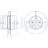 Disc frana Delphi BG4139C