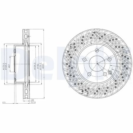 Disc frana Delphi BG4142C