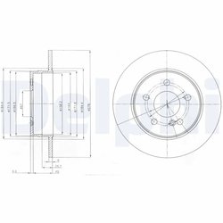 DISC FRANA DELPHI BG4152 - Compatibil cu MERCEDES-BENZ