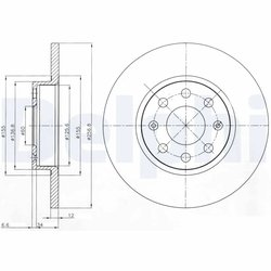 Disc frana Delphi BG4155
