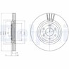 DISC FRANA DELPHI BG4176C - Compatibil cu NISSAN