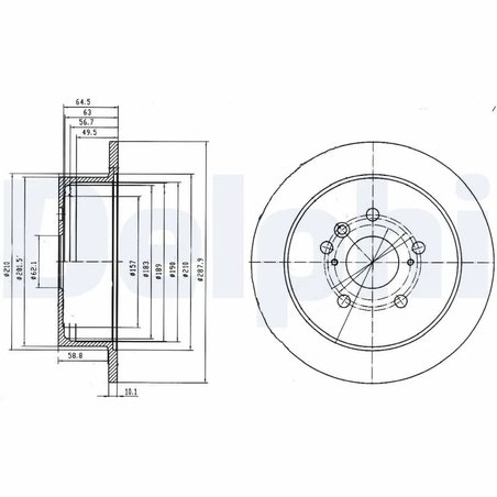 Disc frana Delphi BG4180