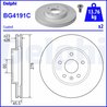 DISC FRANA DELPHI BG4191C - Compatibil cu CHEVROLET, OPEL, VAUXHALL