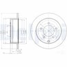 DISC FRANA DELPHI BG4198 - Compatibil cu MITSUBISHI