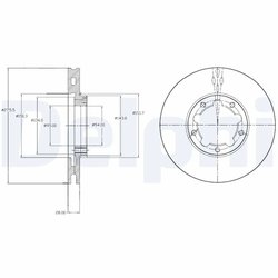 DISC FRANA DELPHI BG4217 - Compatibil cu NISSAN, RENAULT TRUCKS