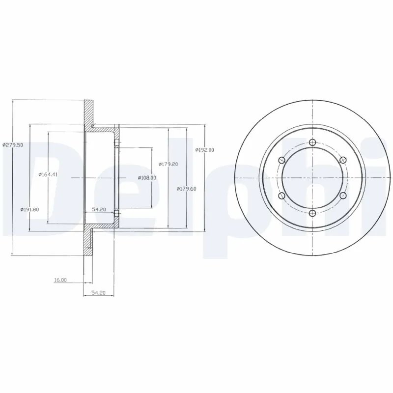 Disc frana Delphi BG4218