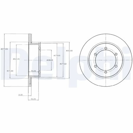 Disc frana Delphi BG4218