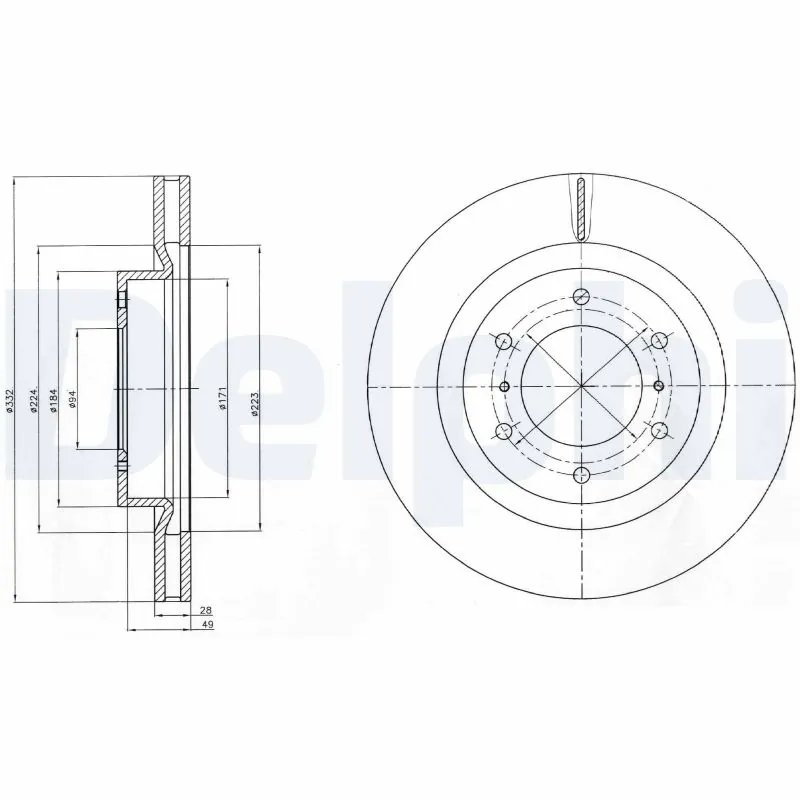Disc frana Delphi BG4228