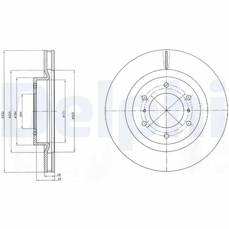 Disc frana Delphi BG4228