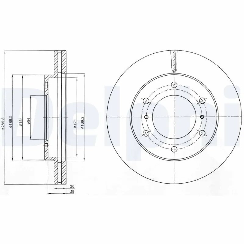 Disc frana Delphi BG4229