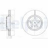 Disc frana Delphi BG4236C