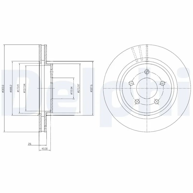 Disc frana Delphi BG4240C