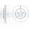 DISC FRANA DELPHI BG4253 - Compatibil cu LEXUS, TOYOTA